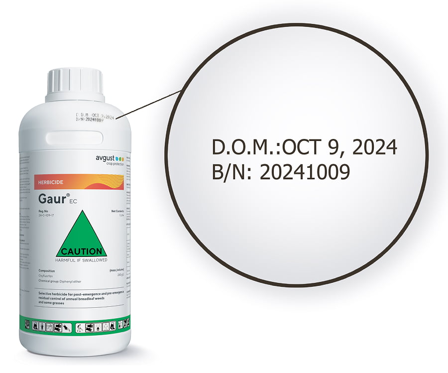 Batch Number on the package